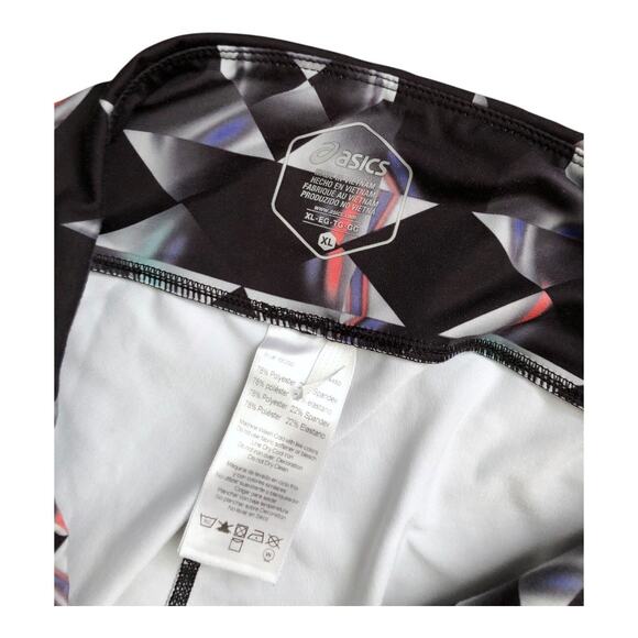 ASICS Womens Size XL Pull On Retro Athletic Yoga Gym Workout Leggings Pants - Picture 6 of 6